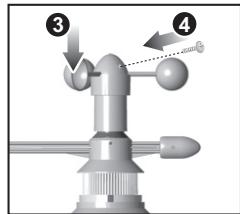 OREGON SCIENTIFIC ANÉMOMÈTRE/ GIROUETTE-THERMO/ HYGROMÈTRE - Installation de l'capeur - 2