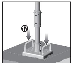 OREGON SCIENTIFIC ANÉMOMÈTRE/ GIROUETTE-THERMO/ HYGROMÈTRE - Installation du support de la perche d'acier: - 9