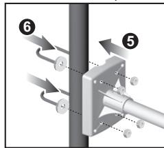 OREGON SCIENTIFIC ANÉMOMÈTRE/ GIROUETTE-THERMO/ HYGROMÈTRE - Installation du corps principal de l'anémomètre sur une perche existante: - 3
