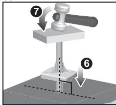 OREGON SCIENTIFIC ANÉMOMÈTRE/ GIROUETTE-THERMO/ HYGROMÈTRE - Installation du support de la perche d'acier: - 4