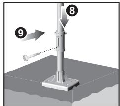 OREGON SCIENTIFIC ANÉMOMÈTRE/ GIROUETTE-THERMO/ HYGROMÈTRE - Installation du support de la perche d'acier: - 5