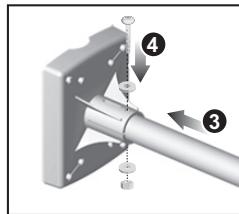 OREGON SCIENTIFIC ANÉMOMÈTRE/ GIROUETTE-THERMO/ HYGROMÈTRE - Installation du corps principal de l'anémomètre sur une perche existante: - 2