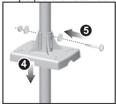 OREGON SCIENTIFIC ANÉMOMÈTRE/ GIROUETTE-THERMO/ HYGROMÈTRE - Installation du support de la perche d'acier: - 3
