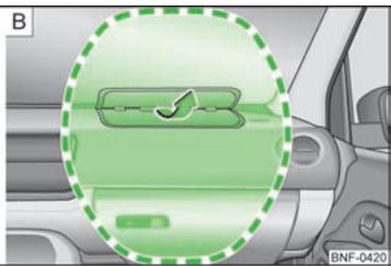 SKODA CITIGO - Fonctionnement des airbags frontaux - 2