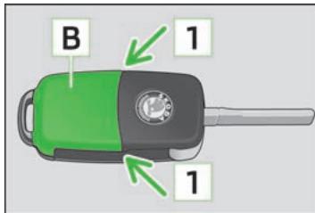 SKODA ROOMSTER - Remplacement de la pile de la clé à radiocommande - 1