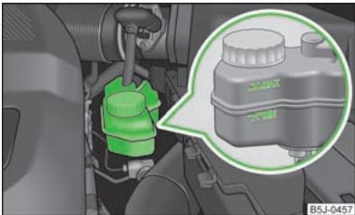 SKODA ROOMSTER - Contrôle du niveau de liquide de frein - 1