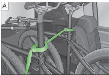 SKODA ROOMSTER - Assurer la stabilité des bicyclettes avec une sangle - 1