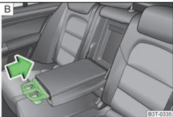 SKODA SUPERB - Porte-gobelets dans l'accoudoir arrêté - 2