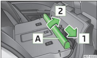 SKODA SUPERB - Déposer etposer le boîtier du filet de séparation - 1