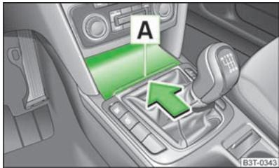SKODA SUPERB - Vide-poches dans la console centrale avant - 1