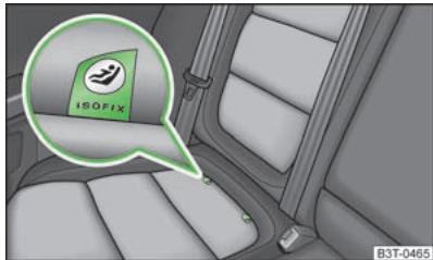 SKODA SUPERB - Siège pour enfants dotés du système ISOFIX - 1