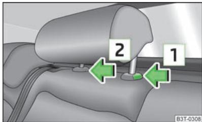 SKODA SUPERB - Appuie-tete arriere central - 1