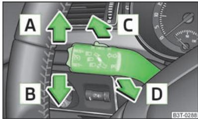 SKODA SUPERB - Manette des clignotants etieux de route - 1