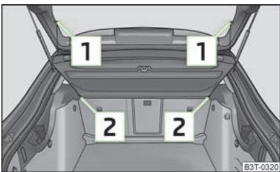SKODA SUPERB - Tablette du coffre à bagages - 1