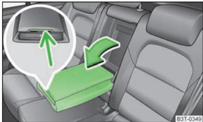 SKODA SUPERB - Accoudoir arrêté avec vide-poches - 1