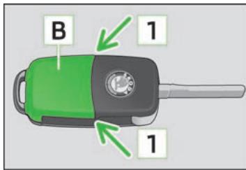 SKODA SUPERB - Remplacement de la pile de la clé à radiocommande - 1