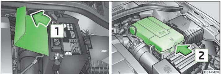 SKODA SUPERB - Cache de batterie - 1