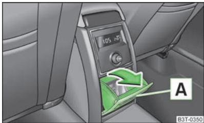 SKODA SUPERB - Vide-poches dans la console centrale arrêté - 1