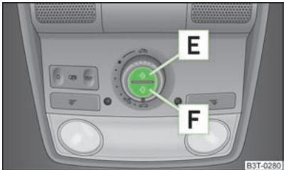 SKODA SUPERB - Ouverture et fermetre du store pare-soleil - 1