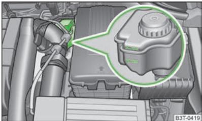 SKODA SUPERB - Contrôle du niveau de liquide de frein - 1