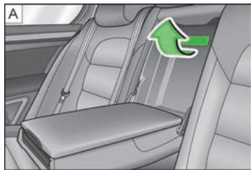 SKODA SUPERB - Dossier de banquette arrêté avec trappe de chargement - 1