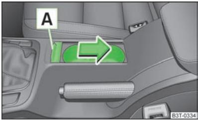 SKODA SUPERB - Porte-gobelets dans la console centrale avant - 1