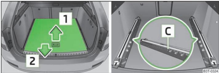 SKODA SUPERB - Extraction partielle du plancher de chargement variable - 1