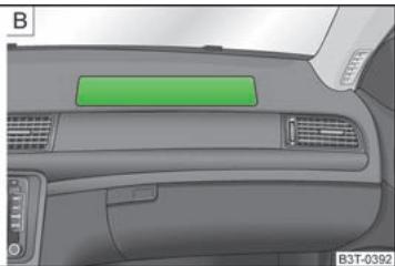 SKODA SUPERB - Description des airbags avant - 2