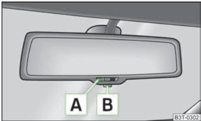 SKODA SUPERB - Rétroviseur interieur photosensible - 1