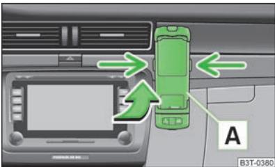 SKODA SUPERB - Utilisation du téléphone avec un adaptateur - 1