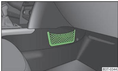 SKODA SUPERB - Filet de rangement dans la console centrale avant - 1