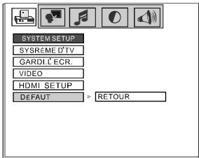 NESX NE778I-4 - HDMI SETUP: Configuration de la prise HDMI. - 1