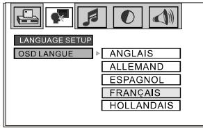 NESX NE778I-4 - LANGUAGE DE L'AFFICHAGE OSD - 1