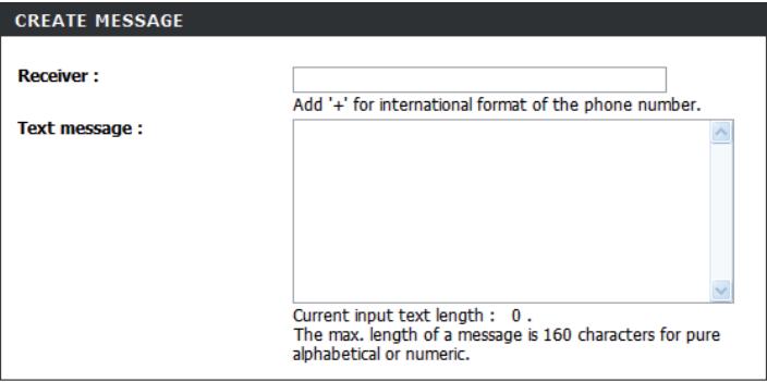 D-LINK DWR 921 4G - Créer un message - 1