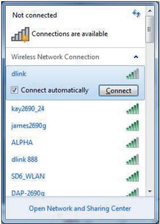 D-LINK DWR 921 4G - Connexion à un réseau sans fil sous windows 7 - 2