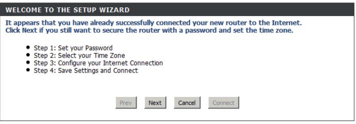 D-LINK DWR 921 4G - Assistant de configuration de connexion internet - 1