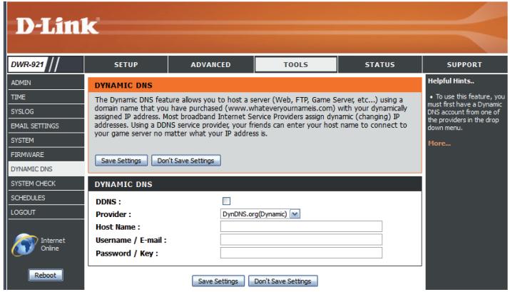 D-LINK DWR 921 4G - DNS dynamique - 1