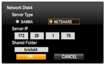DVICO TVIX HD R-3300 - Après l'exécution de l'application netshare, cliquez l'icône netshare. - 4
