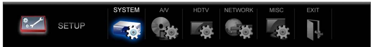 DVICO TVIX HD R-3300 - Configuration système (SYSTEM) - 2