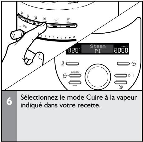 KITCHENAID COOK PROCESSOR ARTISAN 5KCF0104EFP/5, COOK PROCESSOR ARTISAN 5KCF0104EOB/5, 5KCF0104EOB/5 - Utilisation des paniers-vapeur supérieur et/ou inférieur - 6
