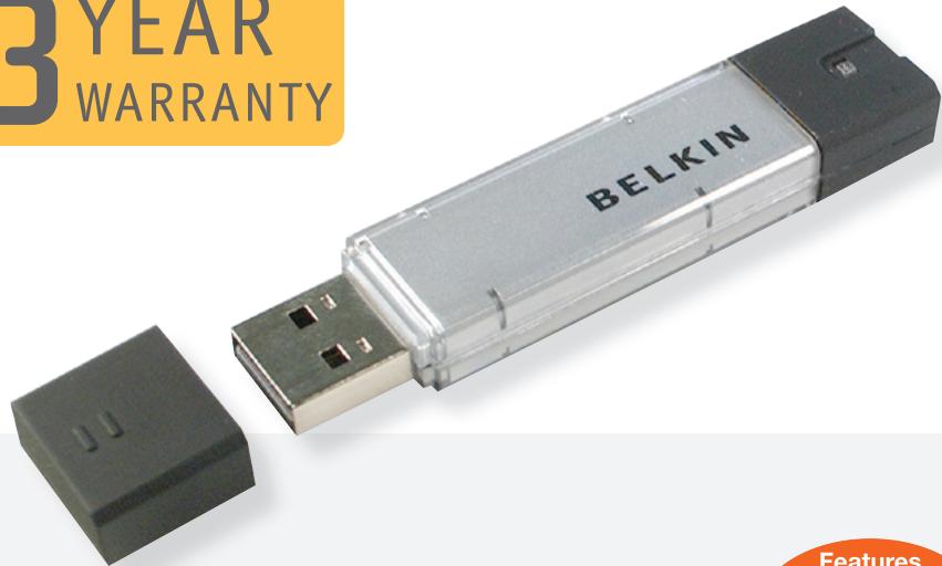BELKIN MÉMOIRE FLASH USB 2.0 #F5U126 - 1