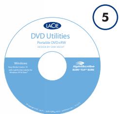LACIE PORTABLE DVD±RW MAC - Contenu du coffret - 5