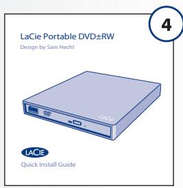 LACIE PORTABLE DVD±RW MAC - Contenu du coffret - 4