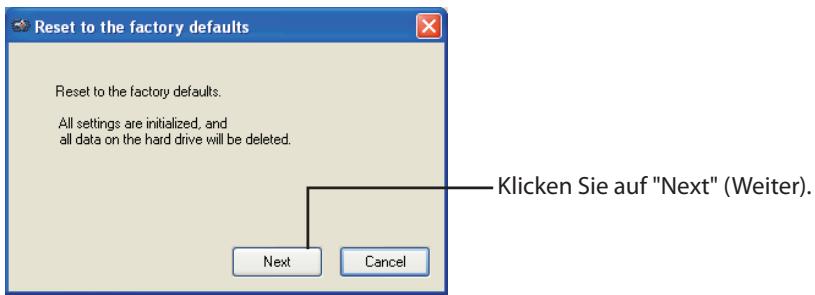 BUFFALO HD-PXT : MINISTATION™ WITH HARDWARE ENCRYPTION - Rücksetzung auf die werkseitigen Standardeinstellungen - 3