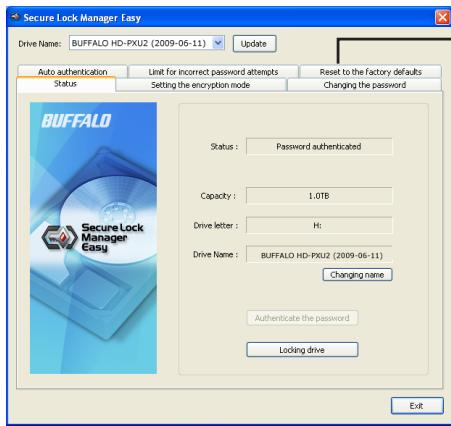 BUFFALO HD-PXT : MINISTATION™ WITH HARDWARE ENCRYPTION - Reset to factory defaults - 1