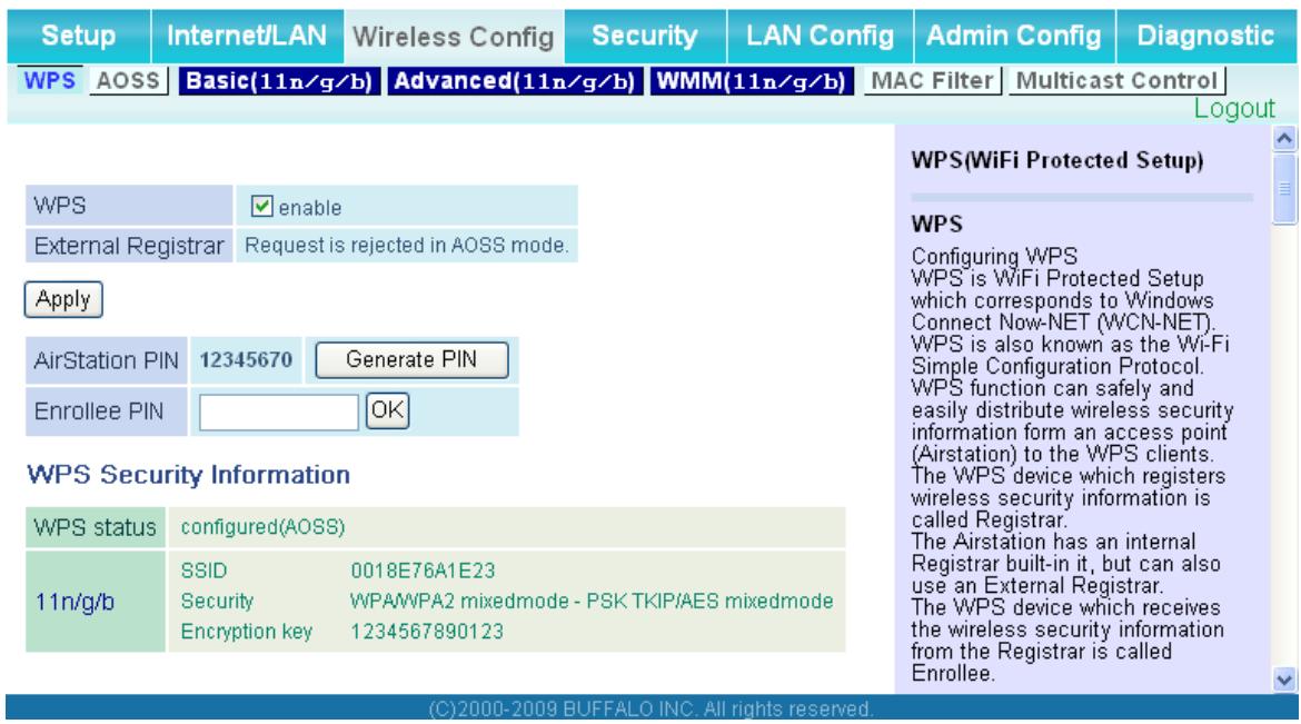 BUFFALO WHR-HP-G300N : AIRSTATION™ WIRELESS-N 300MBPS CABLE ROUTER - WPS - 1