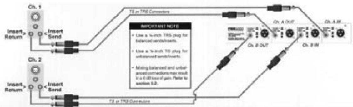 SABINE FBX1200 - Configuration du FBX pour un point d'insertion à deux connecteurs - 1