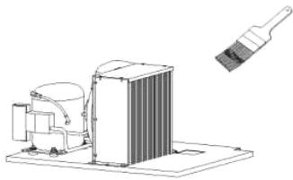 BARTSCHER 700455 - Ein verschmutzer Kondensator beeinflusst die Funktionen des Gerätes negativ und erhöht den Energieverbrauch! - 1