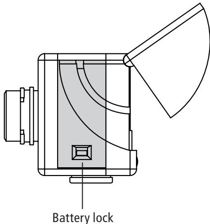 MINOX DCM 5.0 - Inserting the battery - 1