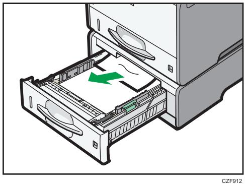 RICOH AFICIO SP 3600DN - Message d'incident papier (y) - 2